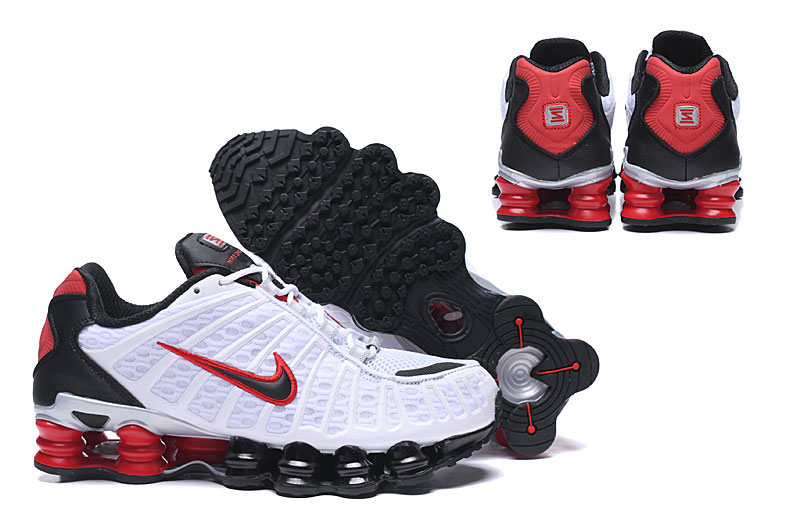 nike shox TL shoes men-white/black/red